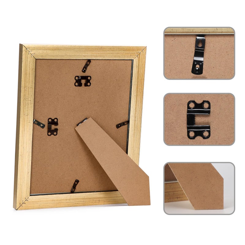 Edenseelake 8.5 x 11 Picture Frames Set of 2  Vintage Gold 8.5 x 11 Diploma Certificate Frame for Tabletop or Wall Display - Image 3